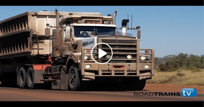 Massive Hp Kenworth C With Trailer Road Train