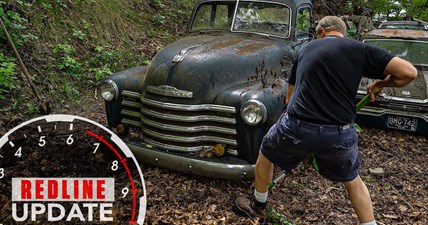 Unearthing our next project, a 1950 Chevy truck | Redline Update 23